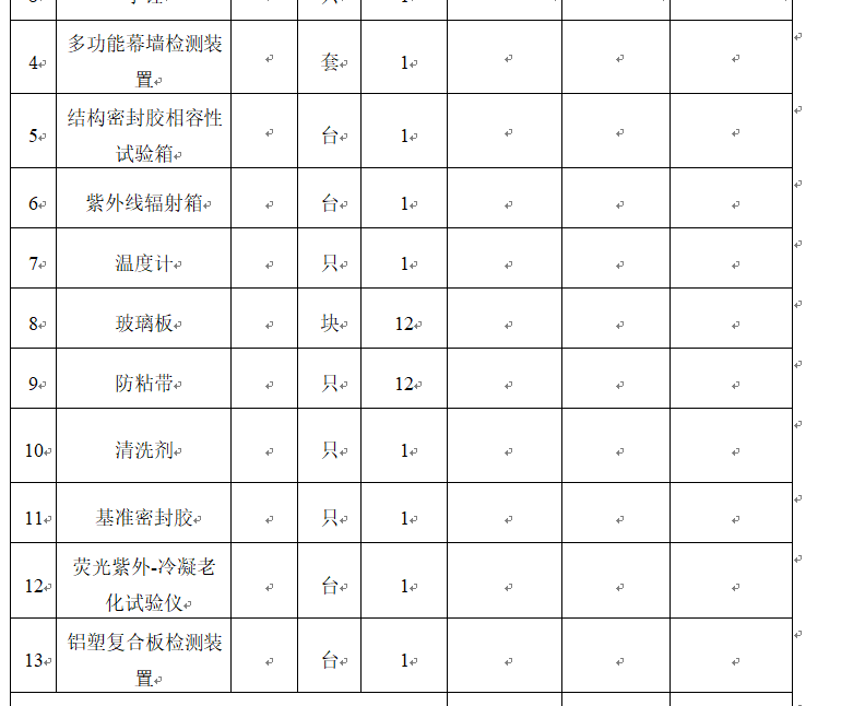 采购幕墙检测仪器设备图2
