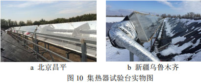 图10 集热器试验台实物图
