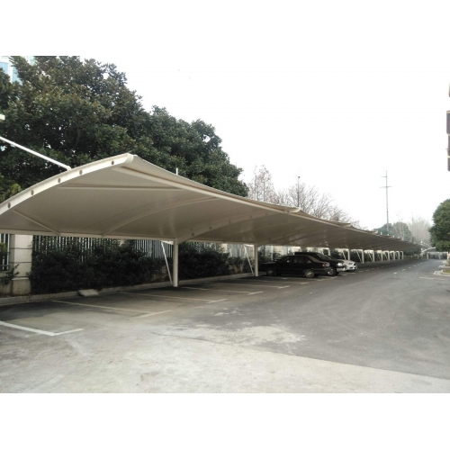 济南市膜结构车棚厂家-济南太阳能光伏发电车棚-济南车棚图3