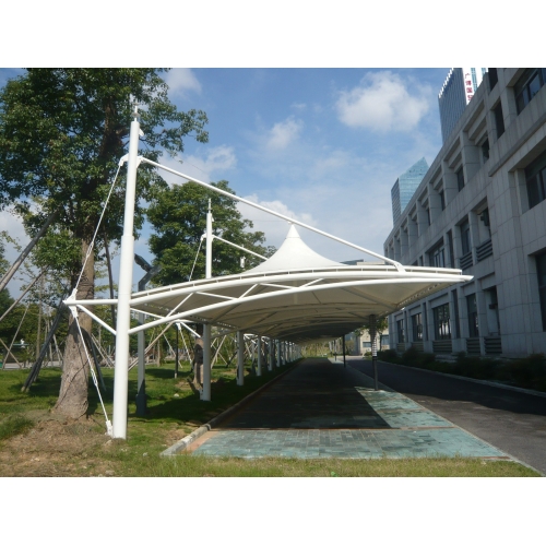 潍坊市膜结构车棚厂家-潍坊市太阳能光伏发电车棚-潍坊市车棚图4